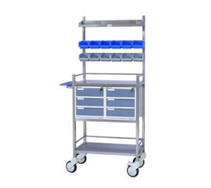 Emergency Crash cart trolley – Complete Stainless